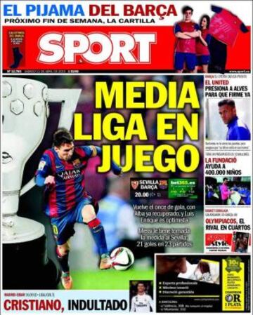 Portadas de la prensa deportiva