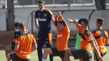 Gracia, en un entrenamiento.