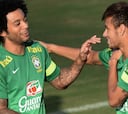 Marcelo aconseja a Neymar para superar su difícil lesión