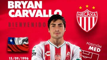 El chileno Bryan Carvallo llega para reforzar al Necaxa