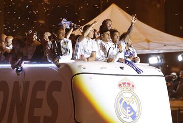 Las imágenes de la celebración del Real Madrid en Cibeles