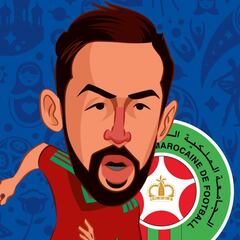 Mehdi Benatia, el escudo de la selección de Marruecos