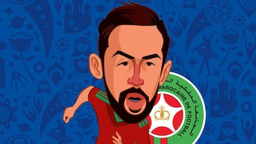 Mehdi Benatia, el escudo de la selección de Marruecos