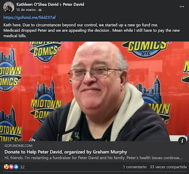 Muere Peter David, el brillante guionista de Marvel que terminó olvidado y sin poder pagar su tratamiento médico