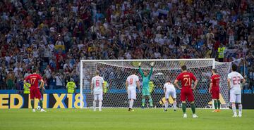 1-0. Cristiano Ronaldo marcó de penalti el primer gol.