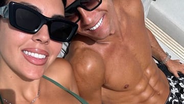 Georgina y Cristiano, las fotos de sus vacaciones en alta mar