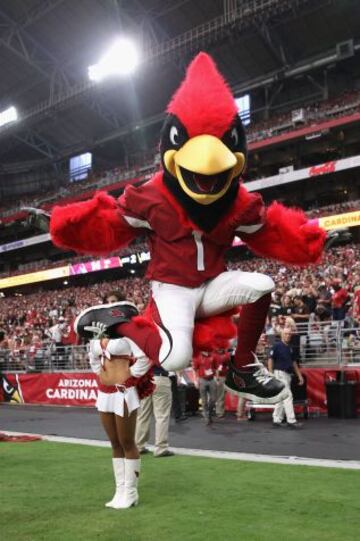 No nos extra?ar¨ªa, de hecho, que el protagonista de la foto anterior fuera realmente la mascota de los Suns, Gorilla, rebotado con el equipo de football de Arizona porque eligieran como mascota al P¨¢jaro Loco (a.k.a. Woody Woodpecker).
