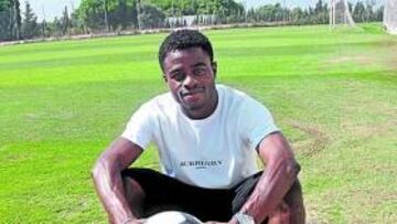 <b>MOTIVADO. </b>Ogbeche, en su segundo partido en Carranza, quiere demostrar que puede marcar goles.