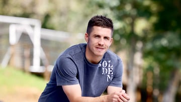 Uno de los capitanes de la Real Sociedad, Igor Zubeldia, en las instalaciones de Zubieta.