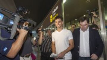 Rodrigo Ciao en el aeropuerto de Valencia.