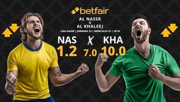 Al Nassr vs. Al Khaleej: horario, dónde ver, pronósticos y clasificación