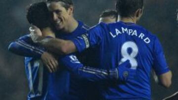 Los jugadores del Chelsea celebran la victoria ante el Leeds.