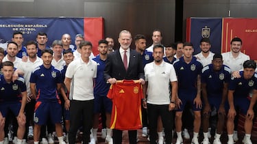 10/06/25 EUROCOPA SUB21 SUB 21 EN ESLOVAQUIA
SELECCION ESPAÑOLA ESPAÑA
SANTI DENIA GRUPO VISITA REY FELIPE V FELIPEV
FOTO:RFEF