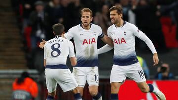 Llorente con el Tottenham Hotspur ante el PSV Eindhoven.