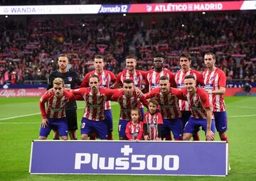 Atlético Madrid starting line-up.