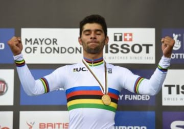 Fernando Gaviria repitió título mundial, lo hizo en el velódromo de Londres ante los más grandes de la pista.