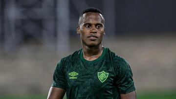 Jhon Arias en un entrenamiento de Fluminense.