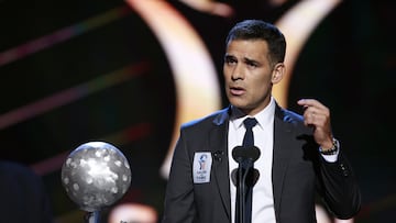 Rafael Marquez during the Investiture Ceremony of the International Soccer Hall of Fame 2023, where legends of national and international soccer held at the Gota de Plata Auditorium, on October 10, 2023 .
<br><br>
Rafael Marquez durante la Ceremonia de Investidura del Salon de la Fama del Futbol Internacional 2023, donde leyendas del futbol nacional e internacional realizado en el Auditorio Gota de Plata, el 10 de Octubre del 2023.