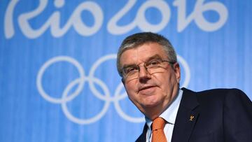 Thomas Bach, en la conferencia de prensa.
