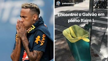 El jugador de fútbol brasileño del PSG, Neymar.