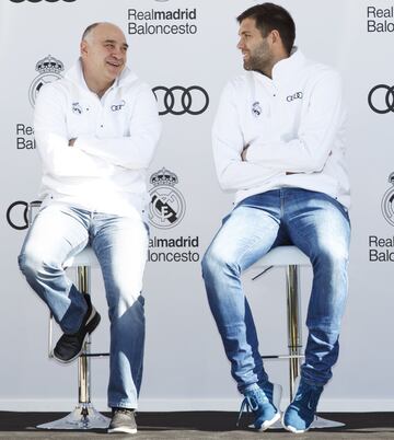 Pablo Laso y Felipe Reyes.