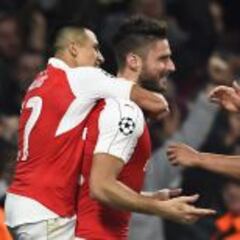 Arsenal de Alexis aguantó y derrotó al Bayern de Vidal