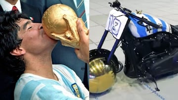 El bien más preciado de Maradona: una moto personalizada para representarle