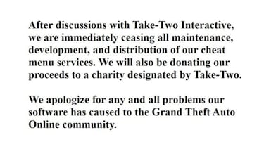 GTA Online: Take-Two cierra una web de cheats y ordena donar todo el dinero a caridad