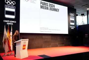 Lucia Montanarella (COI), durante su presentación de París 2024.