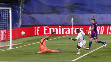 Vinicius marc&oacute; as&iacute; el &uacute;nico gol del Madrid al Valladolid.