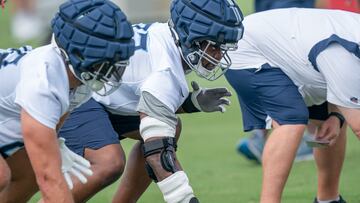 Following what can only be described as a turbulent training camp, the Titans have decided to cut ties with the OL who seems to have caused several fights.