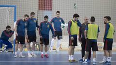 22/01/18  FUTBOL SALA SELECCION ESPA&Ntilde;OLA ESPA&Ntilde;A ENTRENAMIENTO 
 JOSE VENANCIO LOPEZ HIERRO Entrenador con el grupo