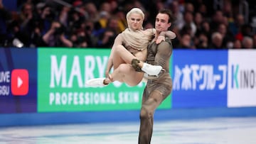 Olivia Smart y Tim Dieck, durante su ejercicio.