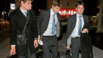 El Athletic llegando a Barcelona