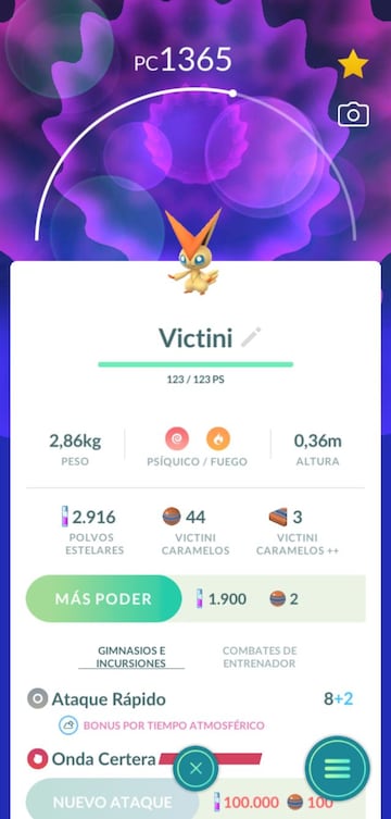 Victini es el Pok&eacute;mon #494 y es uno de los cuatro Pok&eacute;mon Singulares de la Quinta Generaci&oacute;n