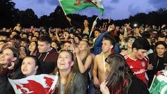 Cardiff errupts with joy as Wales stroll into the semis