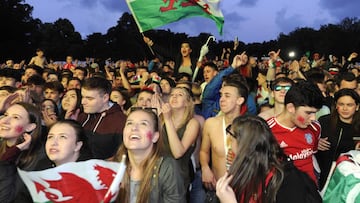 Cardiff errupts with joy as Wales stroll into the semis