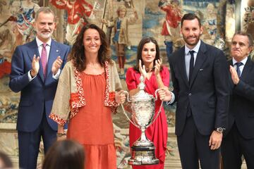 Laia Palau y Rudy Fernández recogieron el premio a las Selecciones de baloncesto de 2019. 