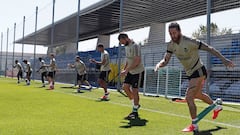 Los jugadores del Real Madrid se preparan intensamente en Valdebebas.