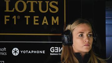 Carmen Jordá, en la F1.