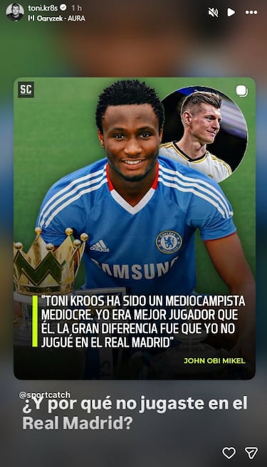 Kroos fulmina a Obi Mikel: “¿Y por qué no jugaste en el Madrid?”
