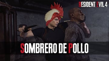 resident evil 4 remake sombrero de pollo como se desbloquea para que sirve