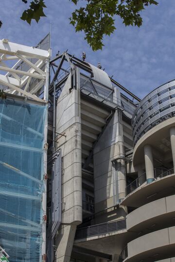 Continúan las obras en el Santiago Bernabéu