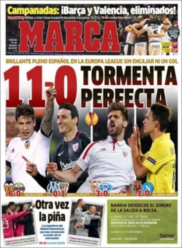 Portadas de la prensa mundial