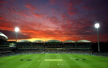 Test cricket as the sunsets.