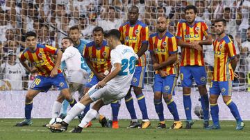 Asensio marcó el gol del empate con un libre directo.