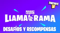 Fortnite x Rocket League - evento Llama-Rama: desafíos y recompensas