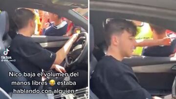 Las redes se ceban con Nico por lo que le dicen en una llamada con el manos libres puesto