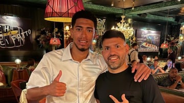 El momento fan de Bellingham con el Kun Agüero: “Educado y amable”