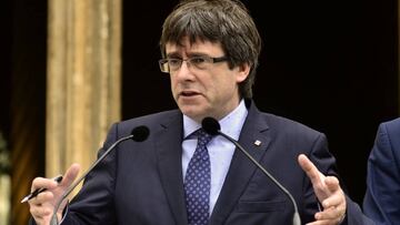 Carles Puigdemont, durante un acto.